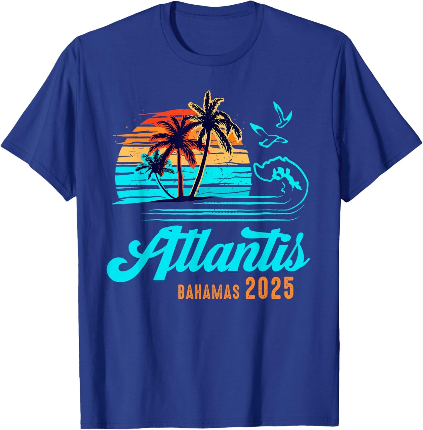 Atlantis Bahamas Caribbean 2025 Vacation Matching Group T-Shirt - T-Shirt | Royal