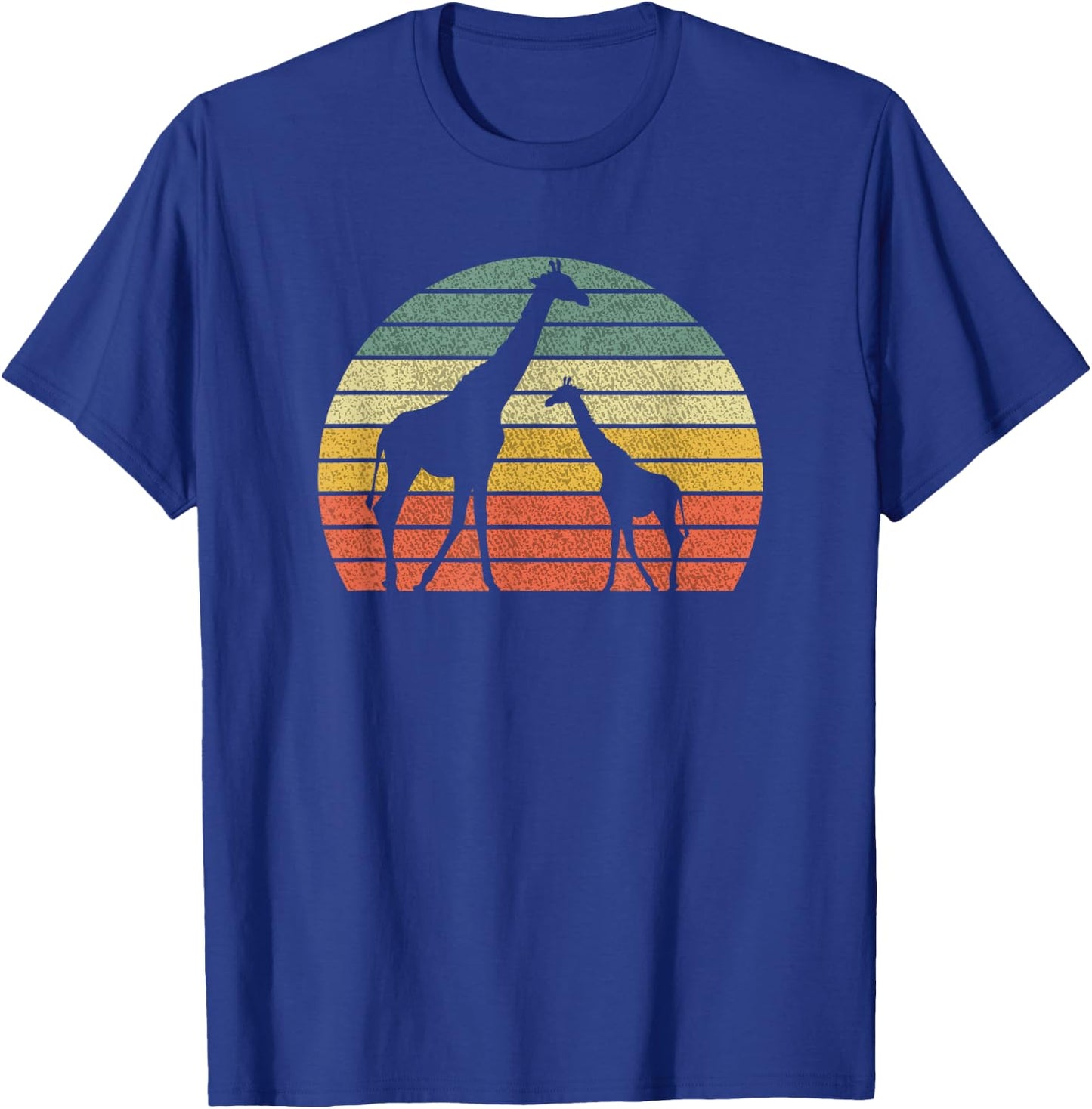 Retro Giraffe Vintage Design Animal Africa Zoo Giraffes T-Shirt - T-Shirt | Royal