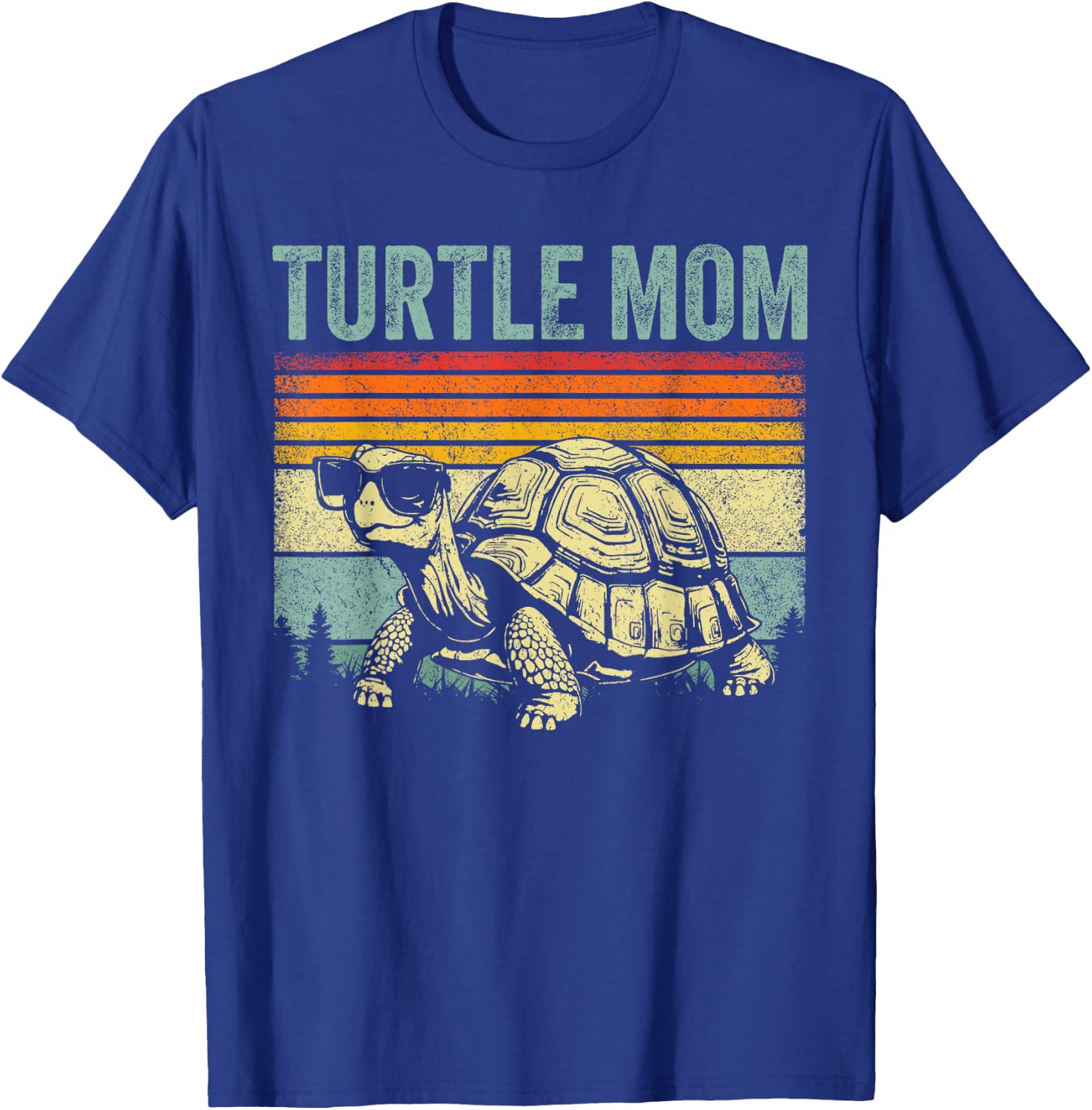 Vintage Turtle Mom Turtle Lovers Tortoise Mommy Mother's Day T-Shirt - T-Shirt | Royal
