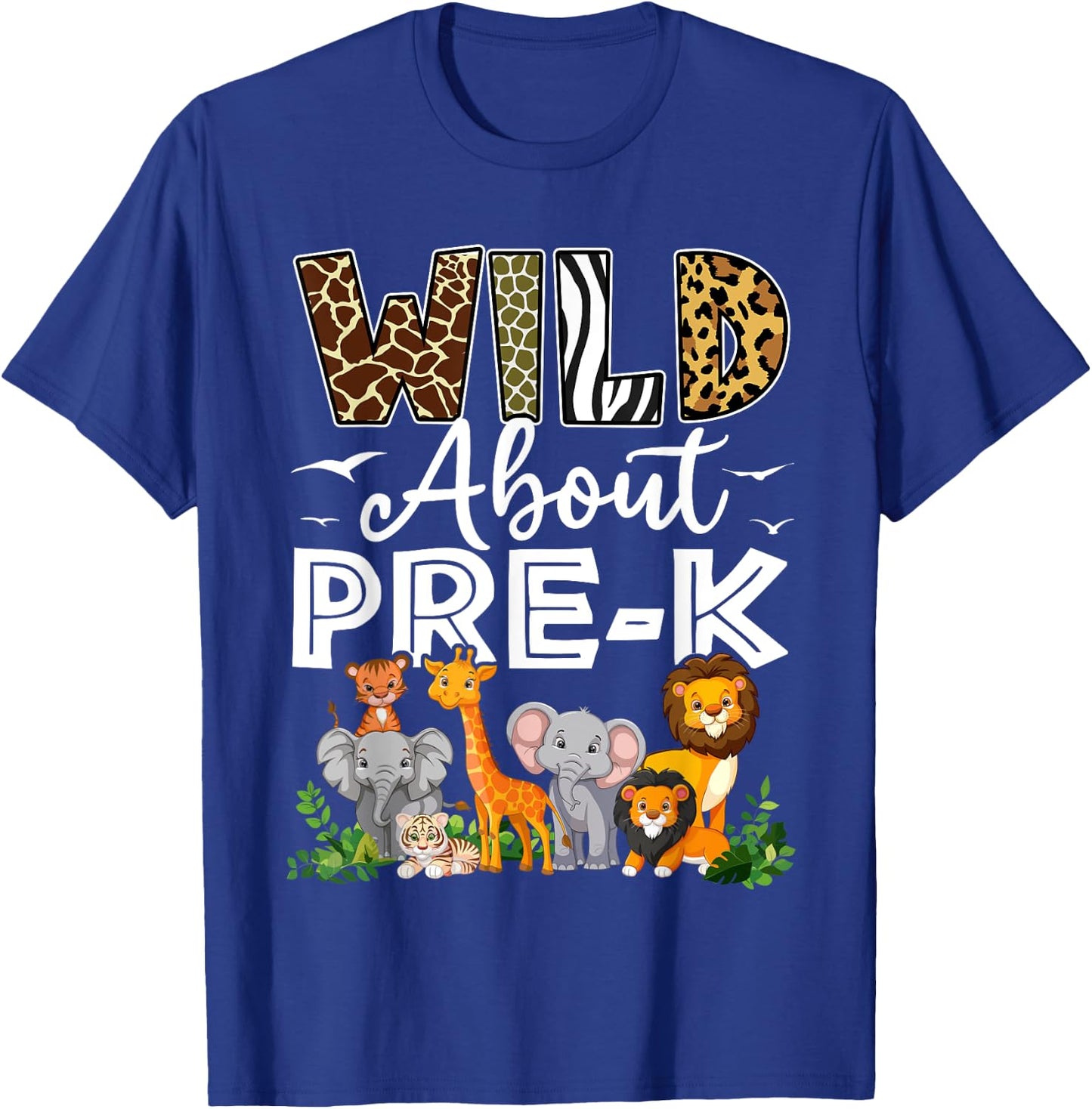 Pre-k Teacher, Kids Back To School Wild About Pre-k T-Shirt - T-Shirt | Royal