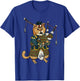 Cat With Bagpipe I Scottish Uniform Music Kilt T-Shirt - T-Shirt | Royal