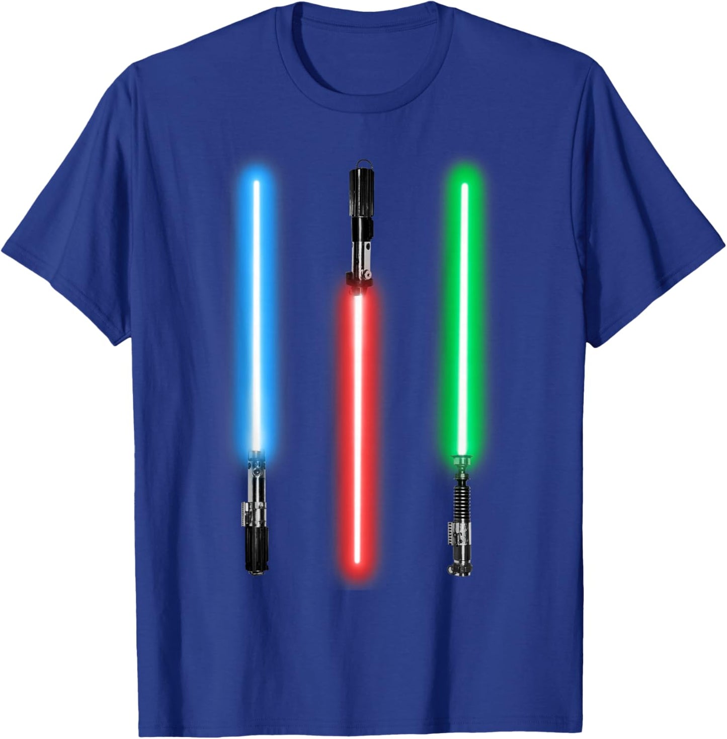 Star Wars Lightsaber Line-Up Photoreal Graphic T-Shirt - T-Shirt | Royal