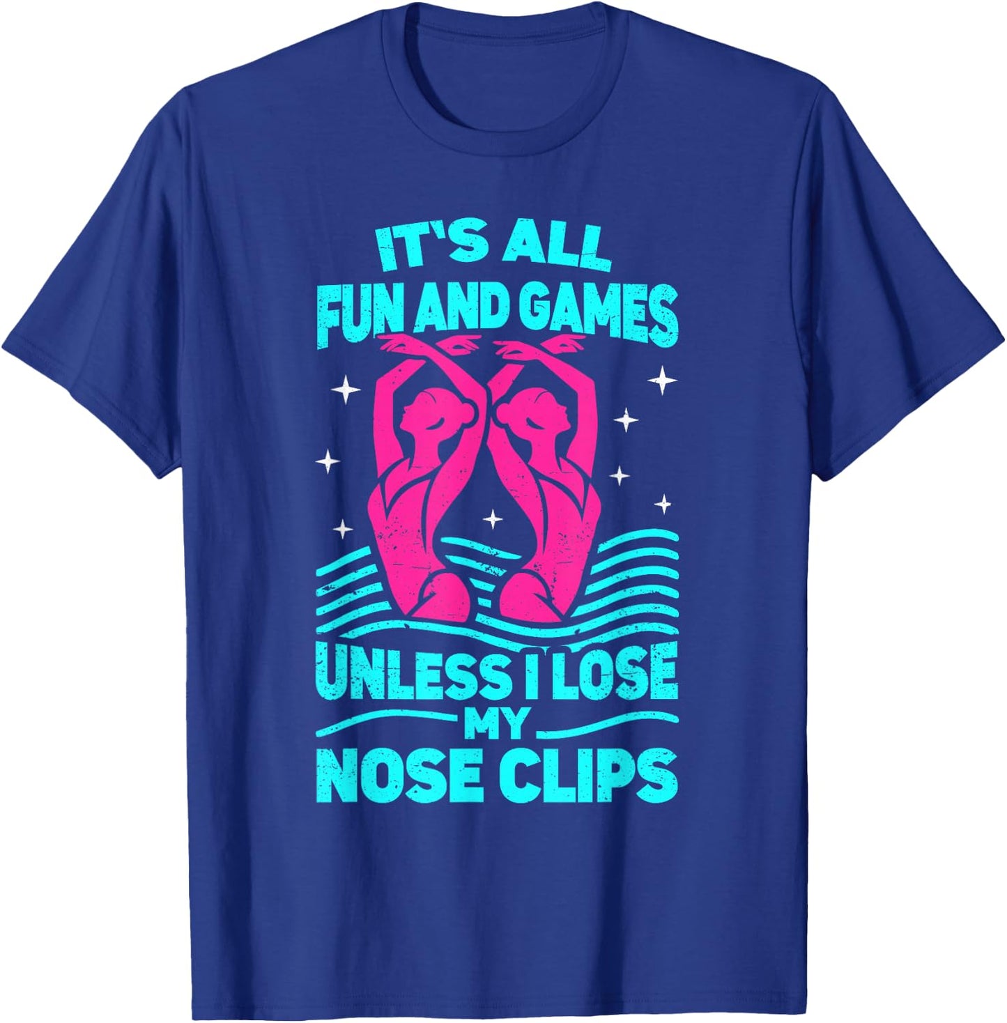 Synchro swimmer women artistic synchronized swimming T-Shirt - T-Shirt | Royal