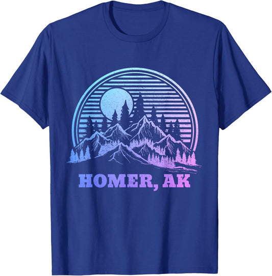Homer Alaska Vintage Pride Souvenir T-Shirt - T-Shirt | Royal