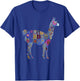 Peru Souvenir Llama Alpaca Flowers Peruvian Souvenir T-Shirt - T-Shirt | Royal