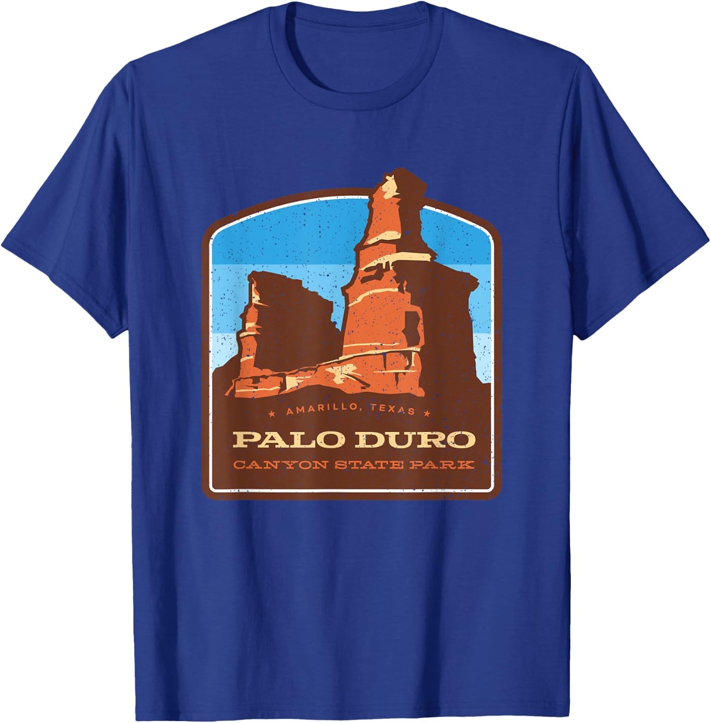 Vintage Palo Duro Canyon State Park Texas Travel Souvenir T-Shirt - T-Shirt | Royal