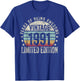Vintage 1991 T Shirts Retro Funny 1991 Birthday T-Shirt - T-Shirt | Royal