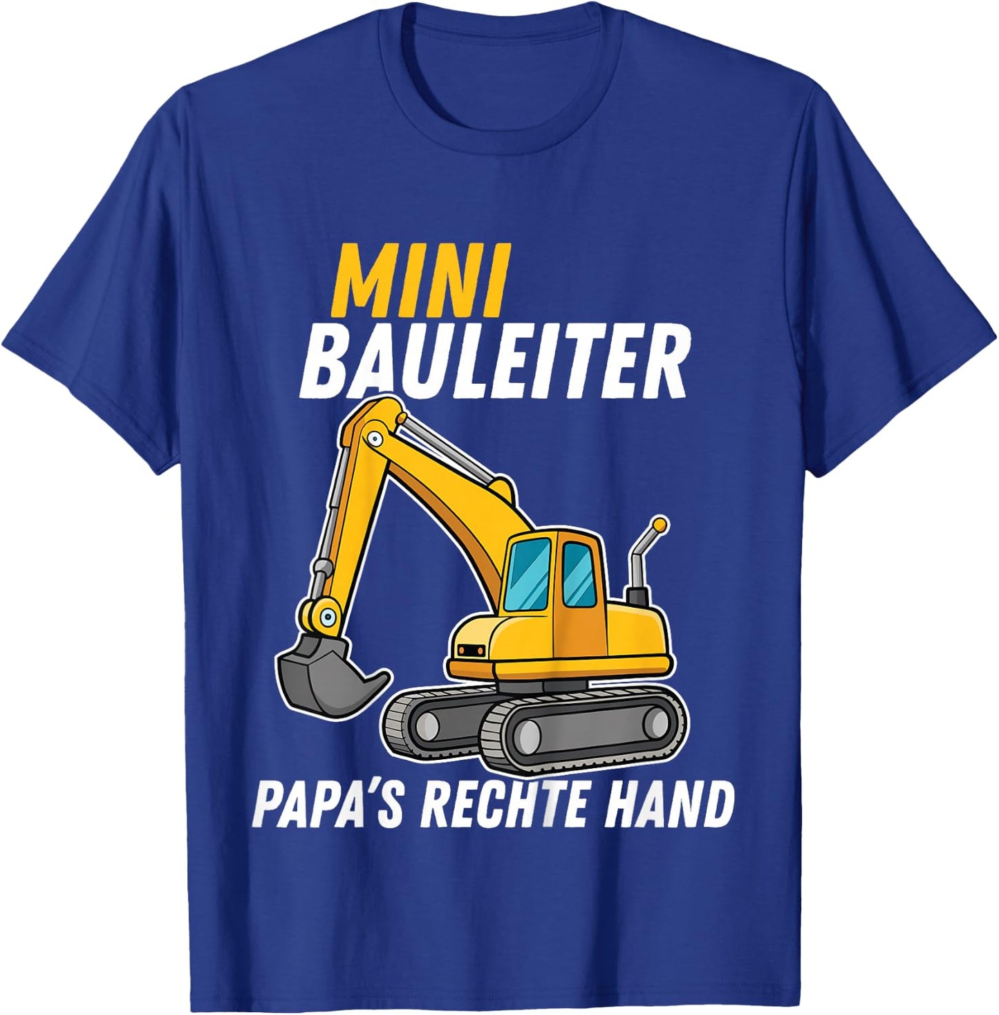 Children's Excavator Children's Construction Worker Costume Decoration Hauherr Bauleiter , black T-Shirt - T-Shirt | Royal