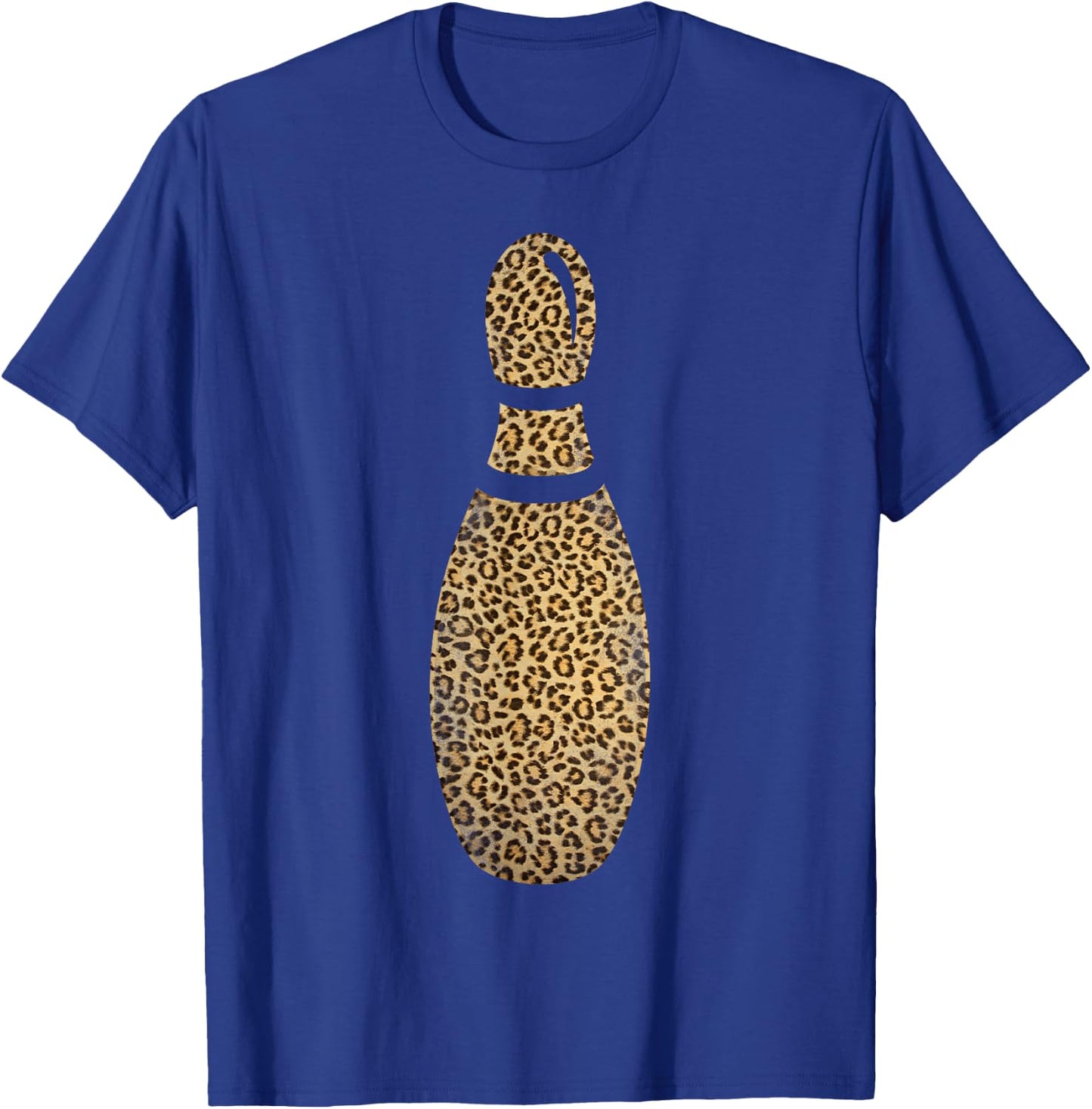 Funny Bowling Leopard Pin Cheetah T-Shirt - T-Shirt | Royal