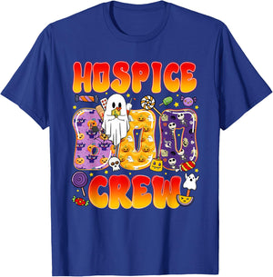 Hospice Boo Crew Hospice Nurse Funny Halloween T-Shirt - T-Shirt | Royal