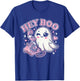 Groovy Hey Boo Cute Ghost Funny Halloween Girls Women Kids T-Shirt - T-Shirt | Royal