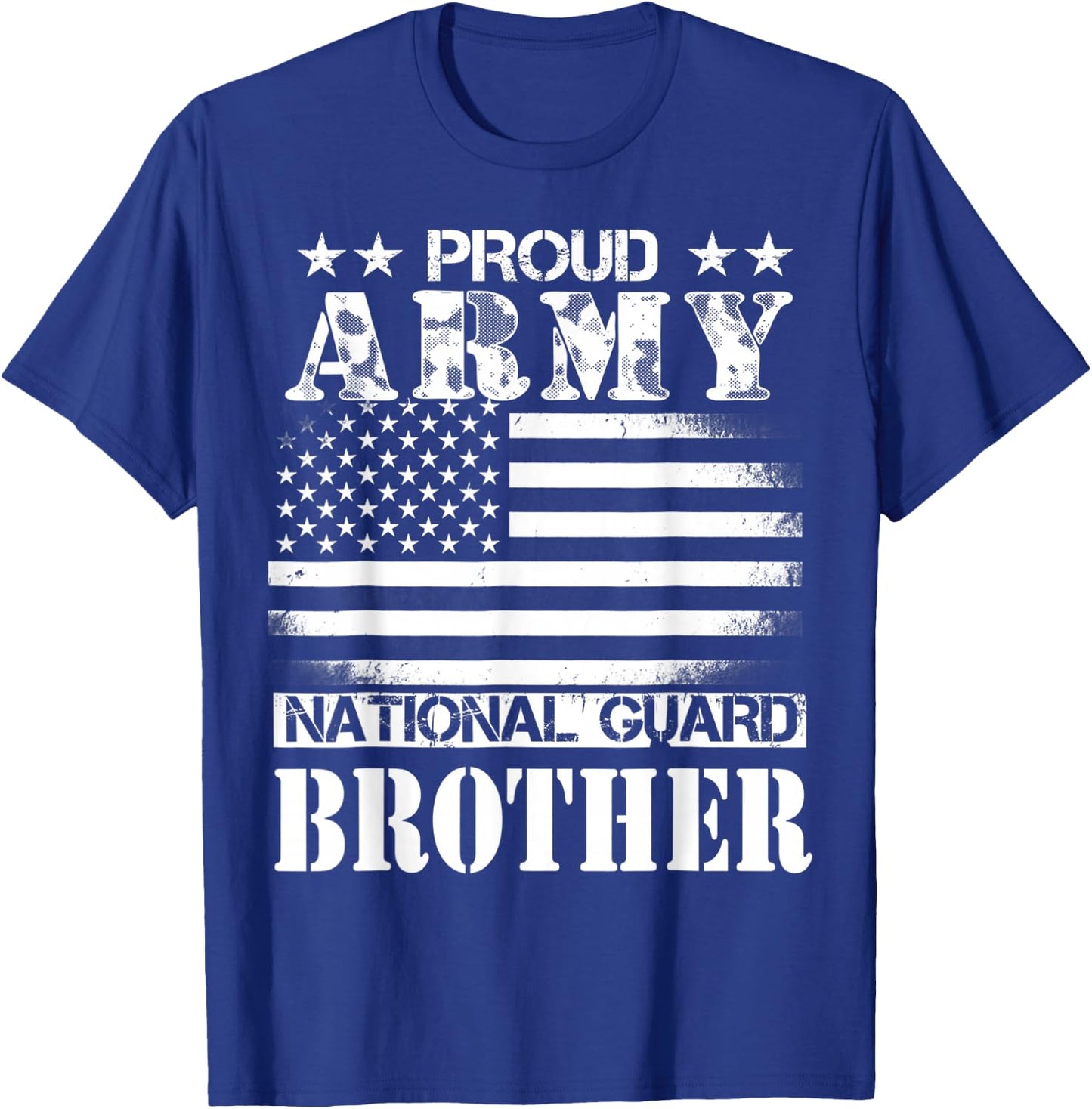 Proud Army National Guard Brother U.S. Military T-Shirt - T-Shirt | Royal