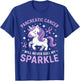 Pancreatic Cancer Will Never Dull My Sparkle Unicorn Ribbon T-Shirt - T-Shirt | Royal