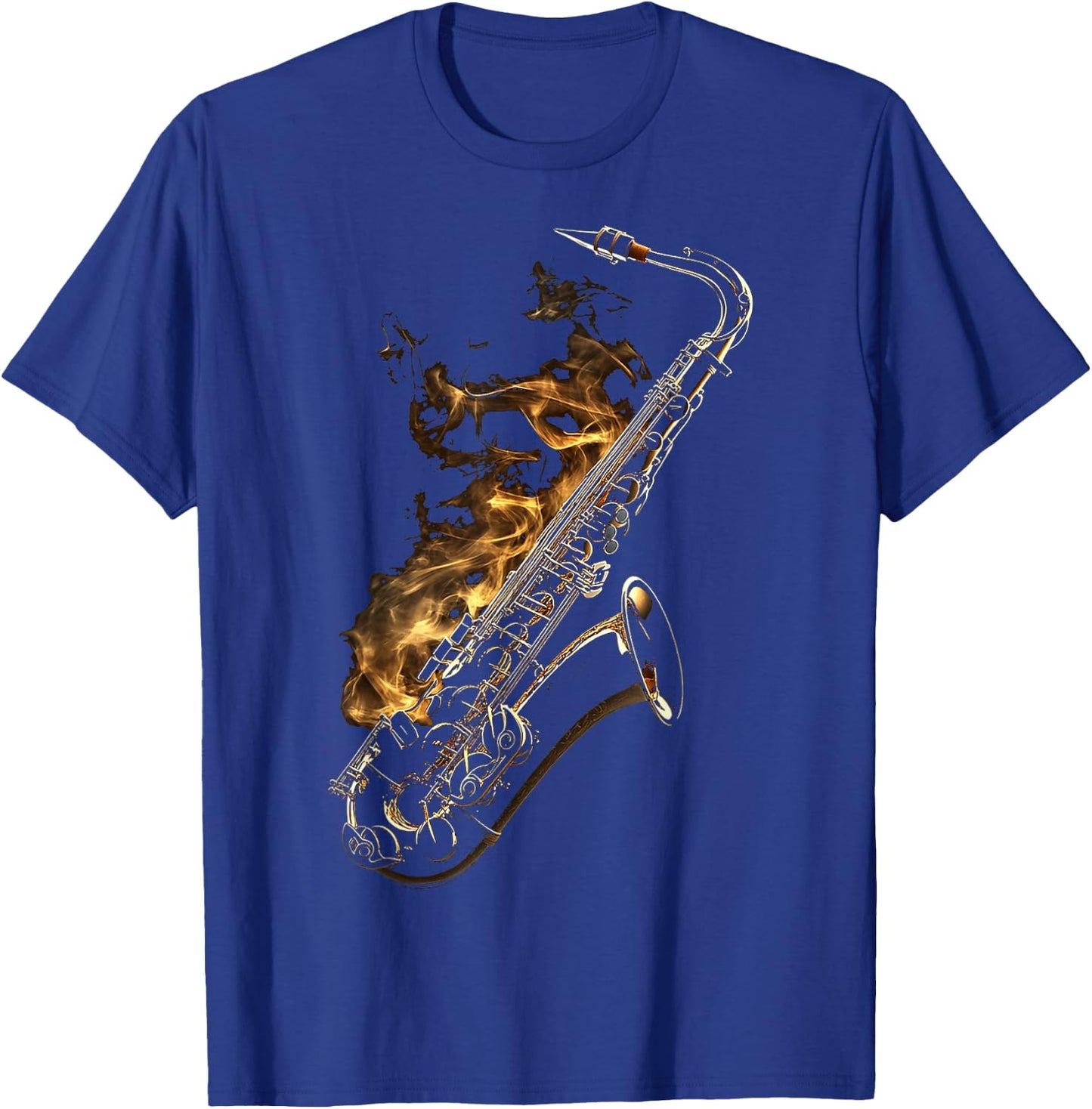 Saxophone Musical Instrument Illustration Saxophone , black T-Shirt - T-Shirt | Royal