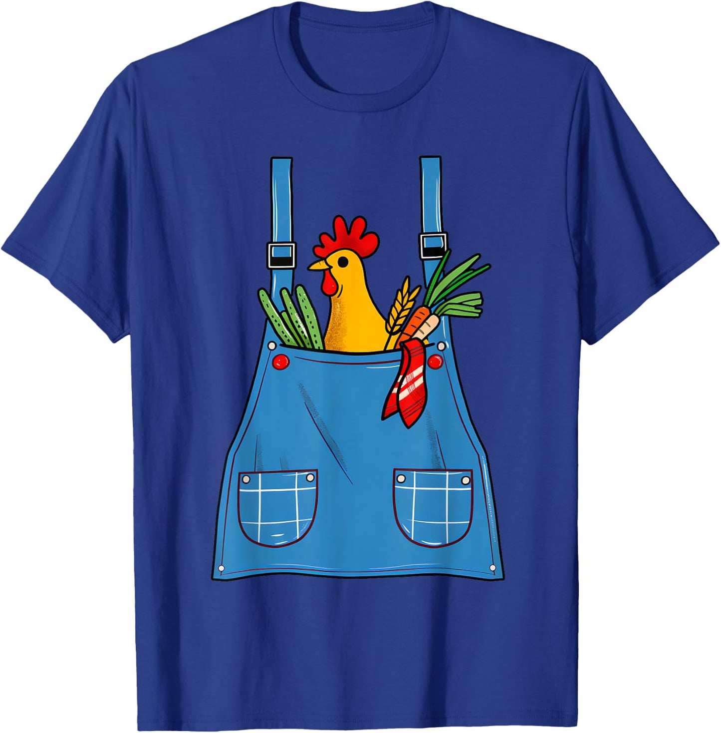 Funny Farmer Costume Halloween Cute Farm Women Men Kids T-Shirt - T-Shirt | Royal