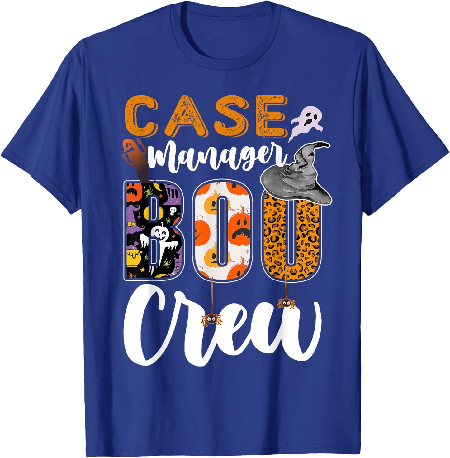 Case Manager Boo Crew Halloween Matching Social Services T-Shirt - T-Shirt | Royal