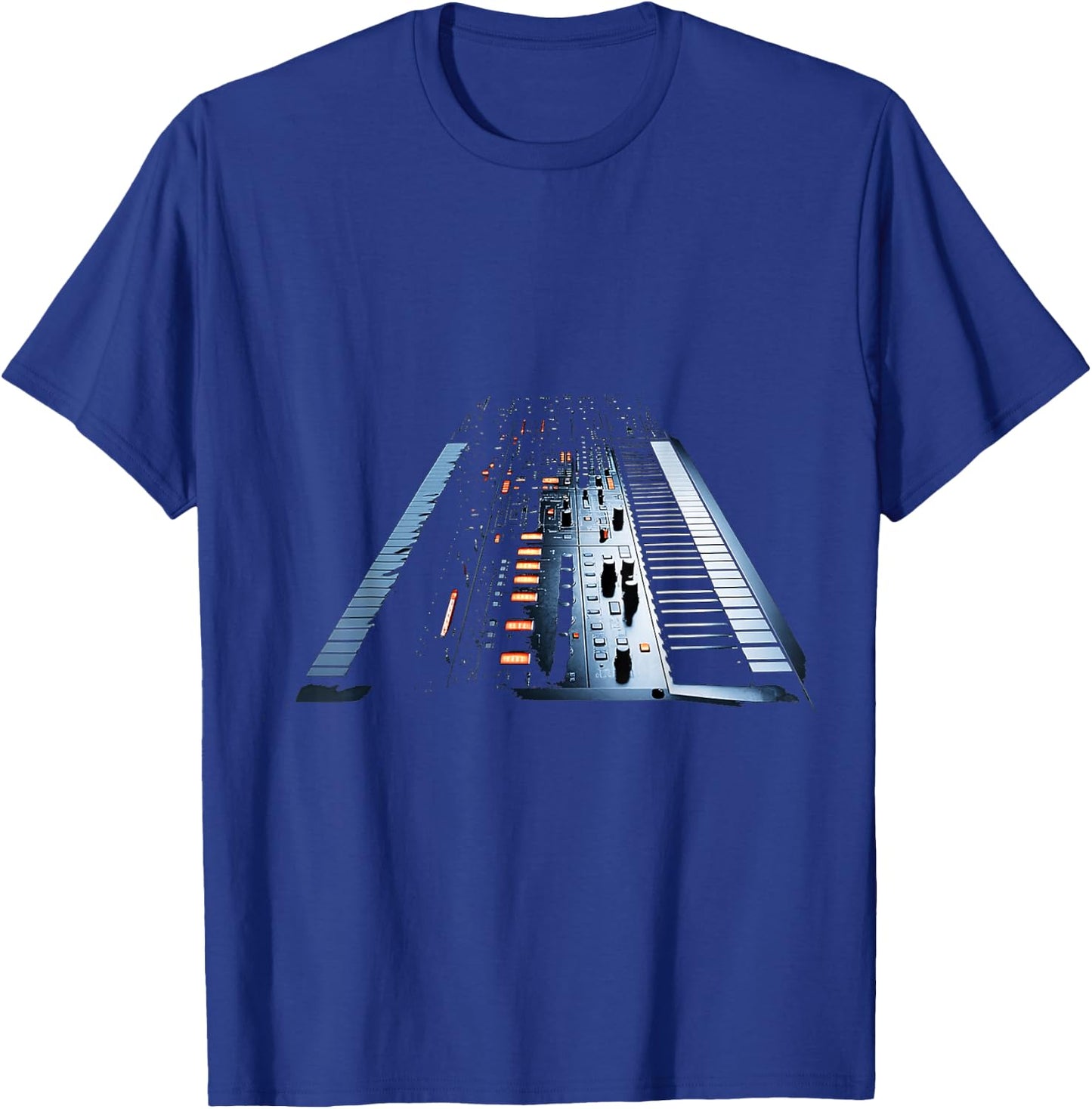 Synthesizer Music Instrument Motif Art Synthesizer T-Shirt - T-Shirt | Royal