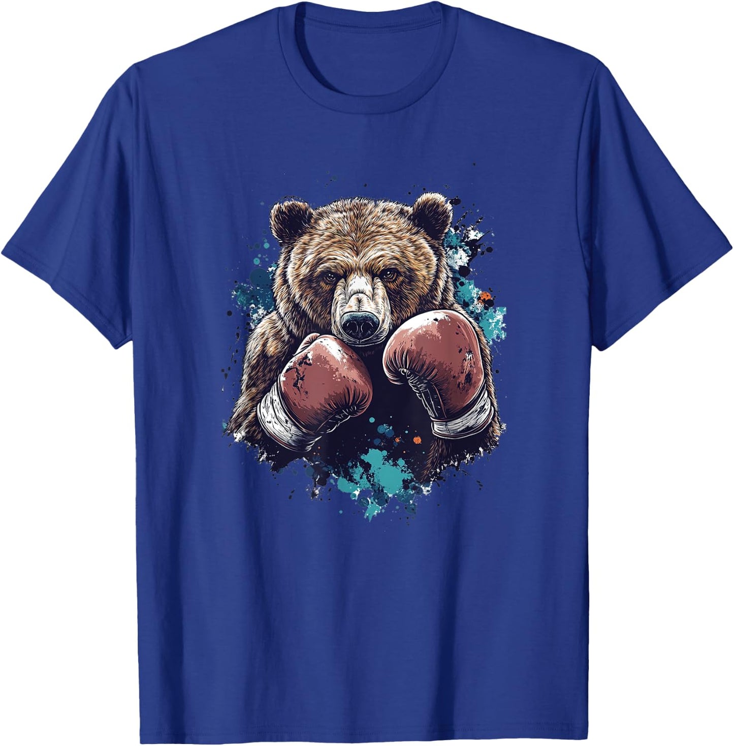 Boxing and Martial Arts Bear T-Shirt - T-Shirt | Royal