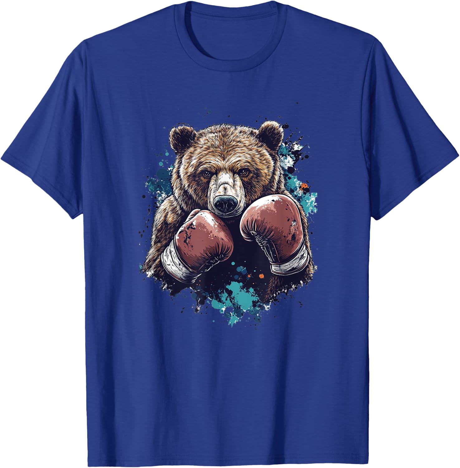 Boxing and Martial Arts Bear T-Shirt - T-Shirt | Royal