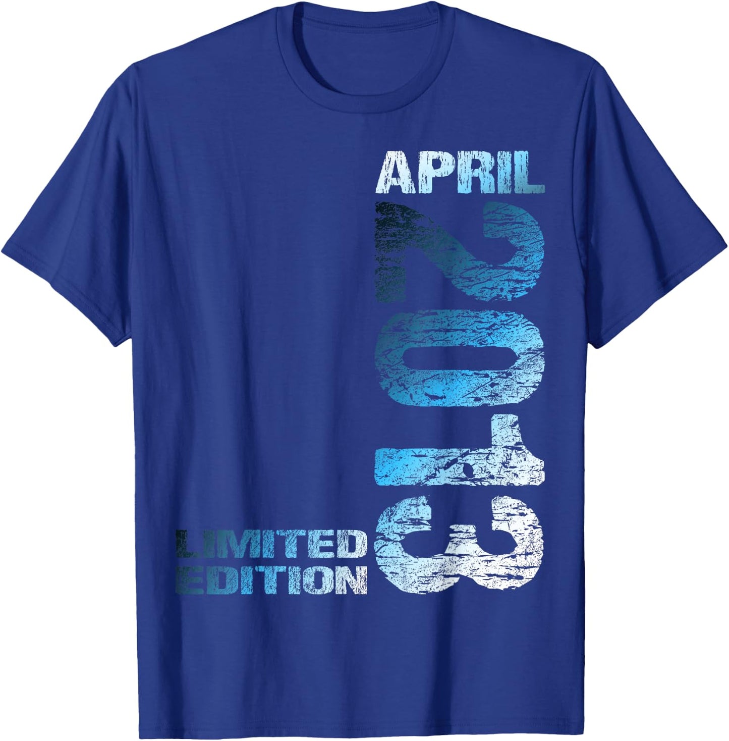 April 2013 Junge Mädchen 13. Geburtstag Limited Edition 13 T-Shirt - T-Shirt | Royal