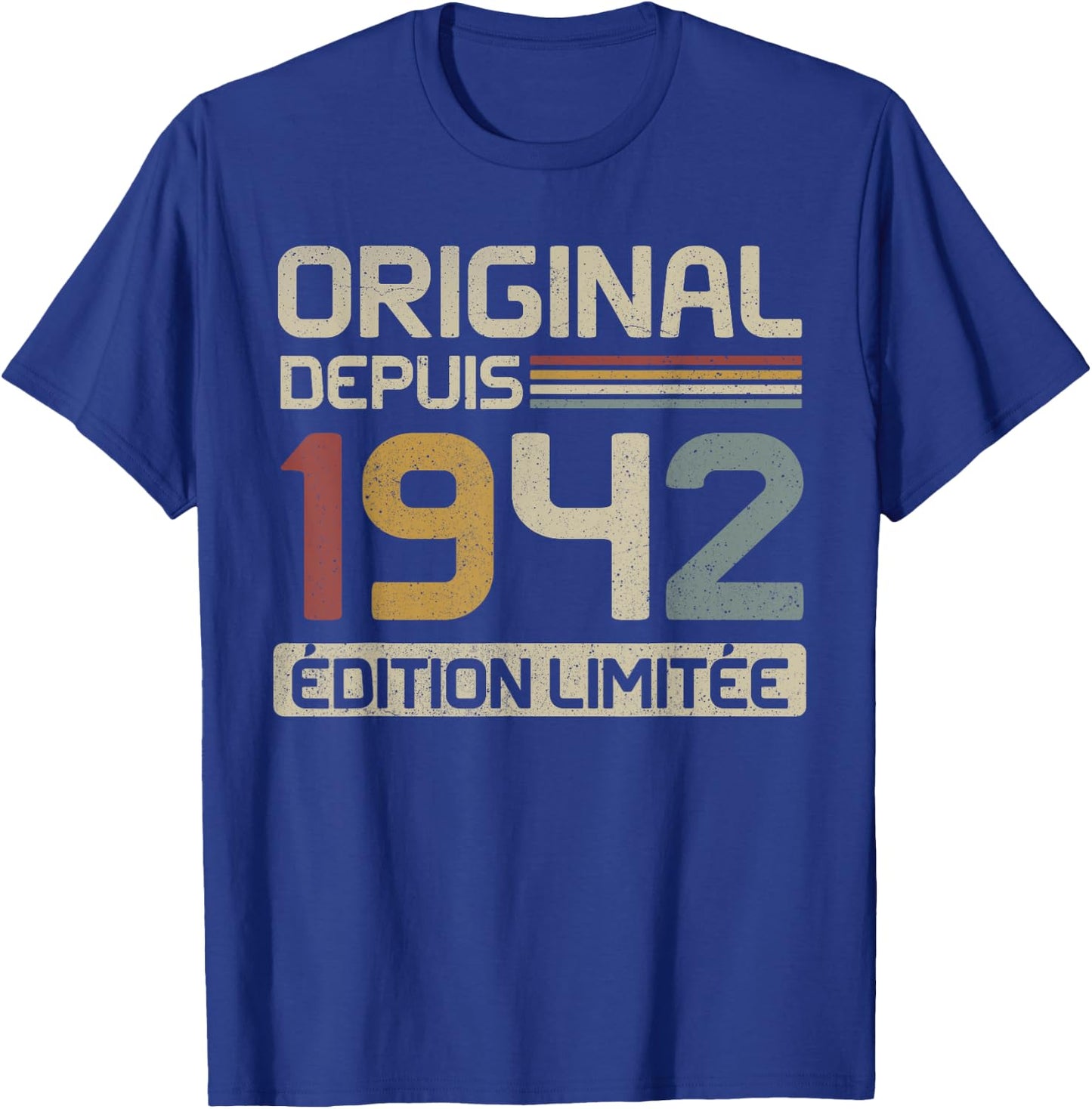 Original 1942 Birthday Gift 83 Years anniv 83 years , Black, S T-Shirt - T-Shirt | Royal