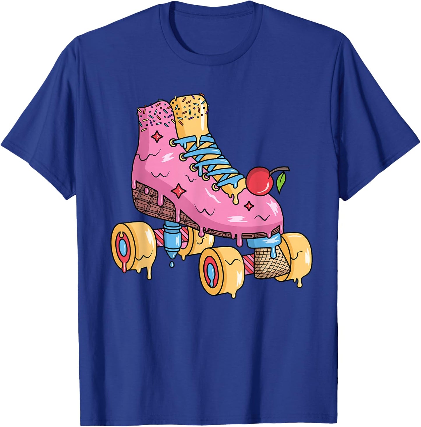 Rollschuhe Eiscreme Roller Skates Mädchen Rollschuh T-Shirt - T-Shirt | Royal
