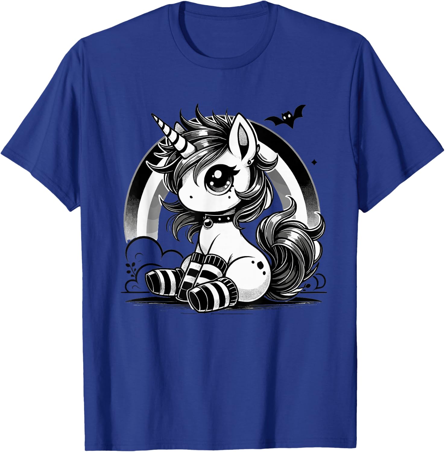 Gothic Unicorn Goth Girl Emo Punk Cute Kawaii Pastel Goth T-Shirt - T-Shirt | Royal