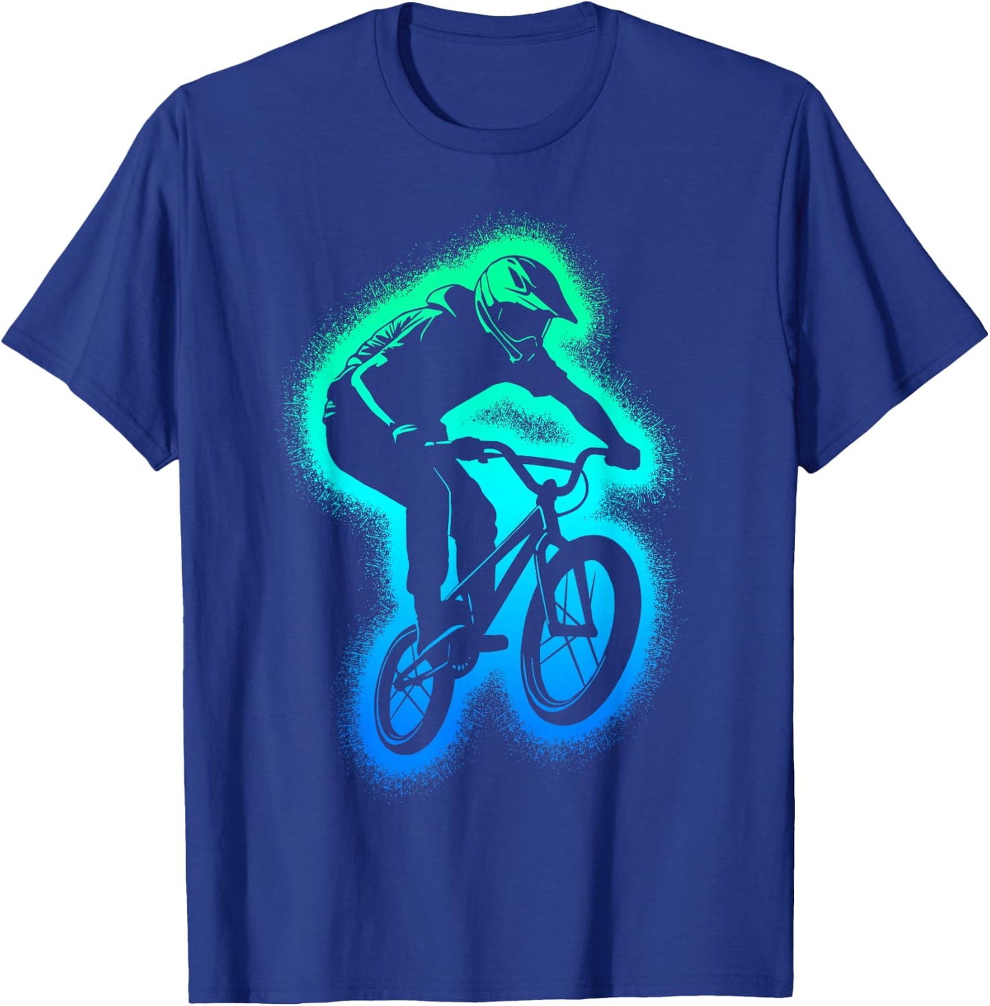 BMX Bike Stunt Men's Bicycle BMX Boys' , black T-Shirt - T-Shirt | Royal