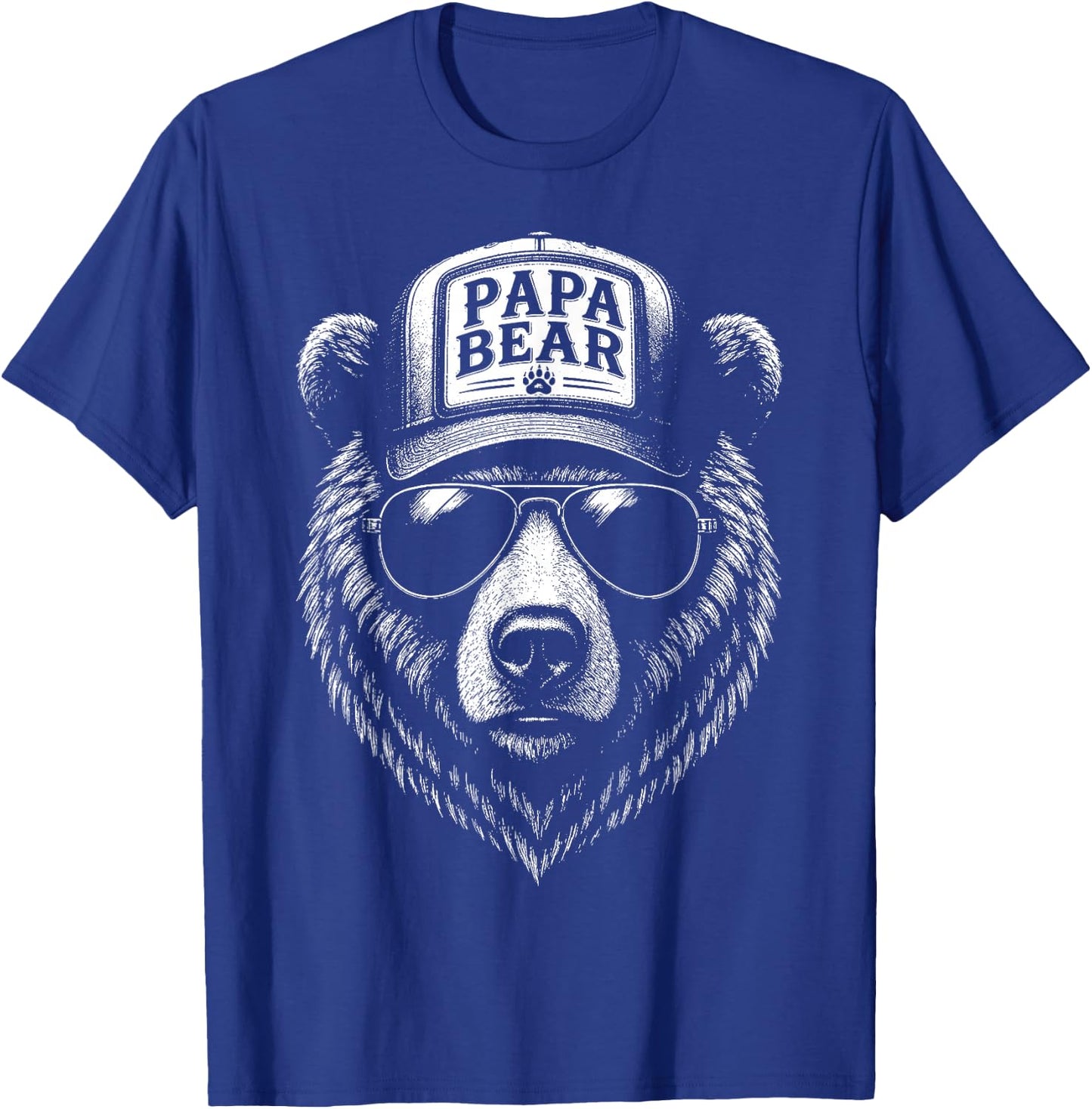 Papa Geschenk Vatertag Bester Papa Papa Bär Lustiges T-Shirt - T-Shirt | Royal