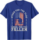 Stand For The Flag Kneel For The Fallen Veteran Patriotic T-Shirt - T-Shirt | Royal