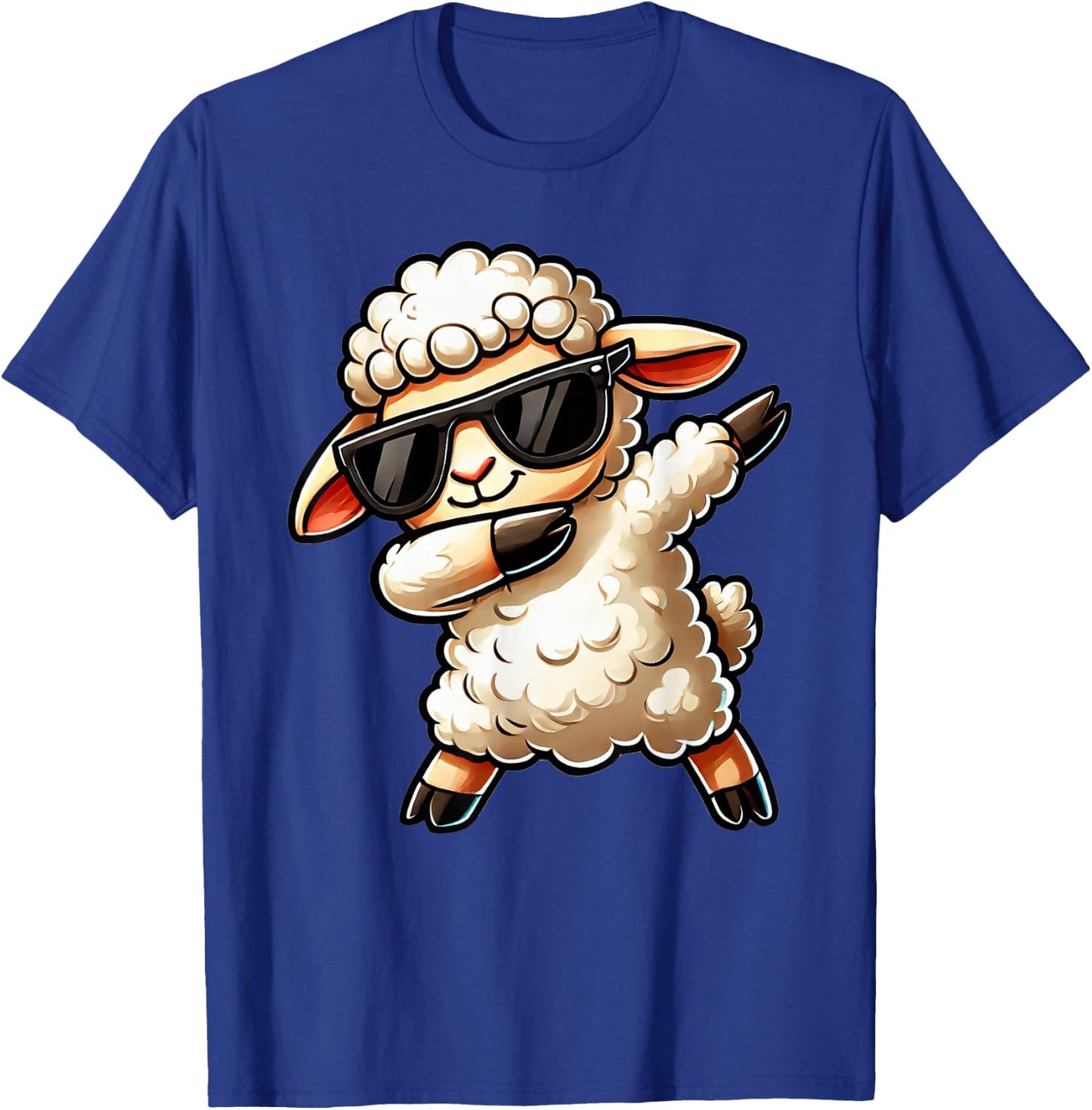 Dabbing sheep | Funny sheep on the dabben sheep T-Shirt - T-Shirt | Royal