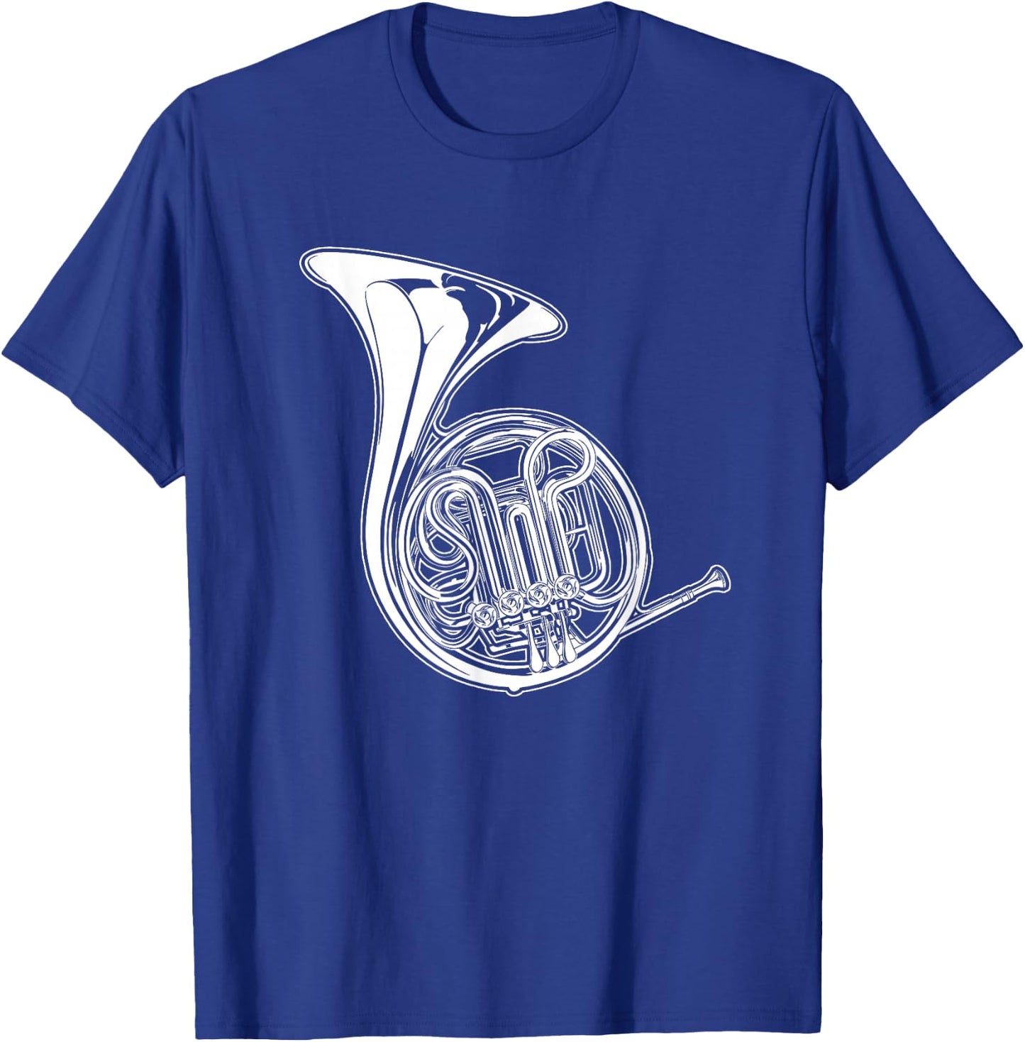French Horn Horn Draftsman T-Shirt - T-Shirt | Royal