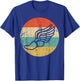Running Shoe With Wings Retro Style Track T-Shirt - T-Shirt | Royal