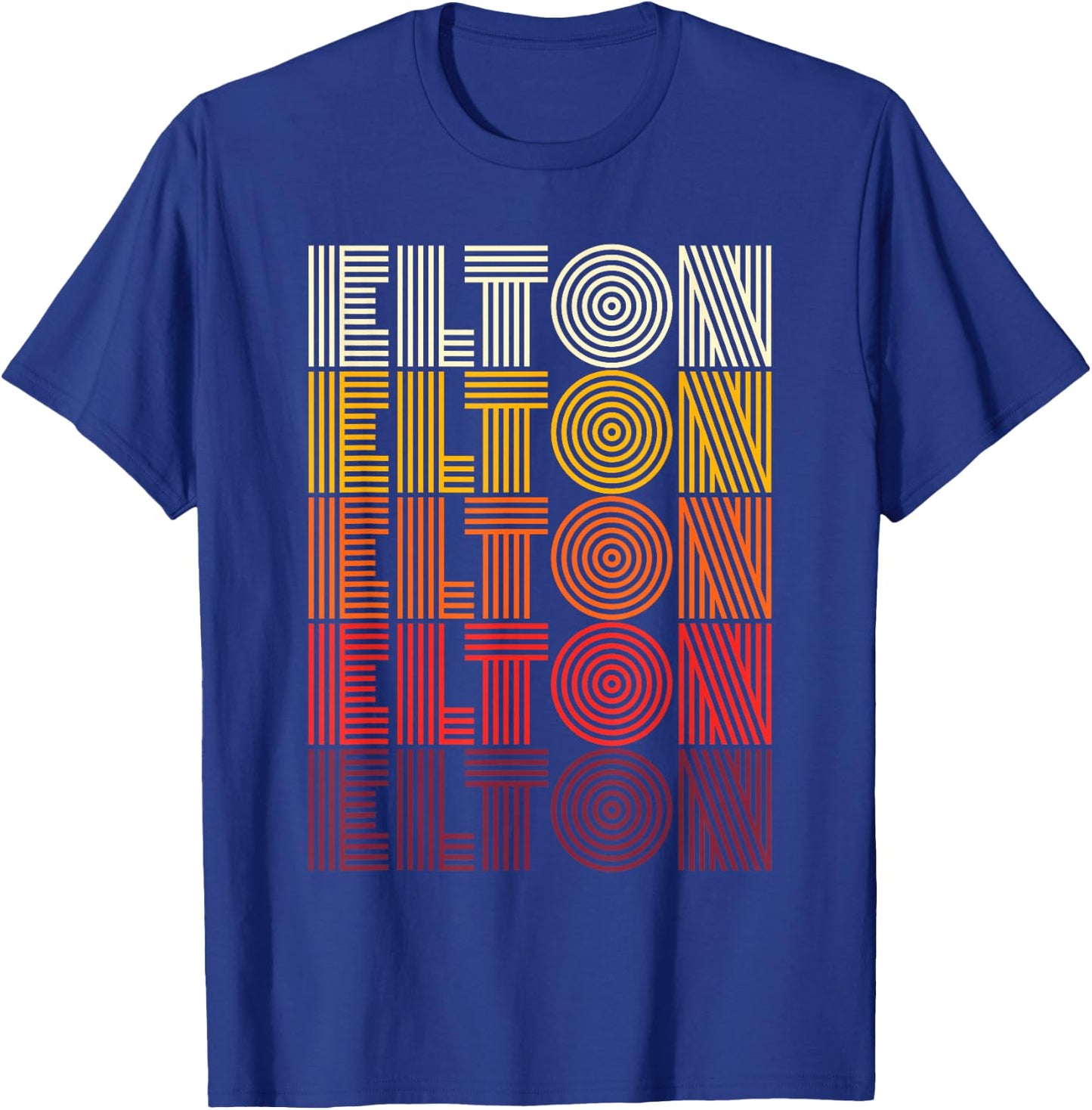 Vintage Elton Apparel , Black T-Shirt - T-Shirt | Royal