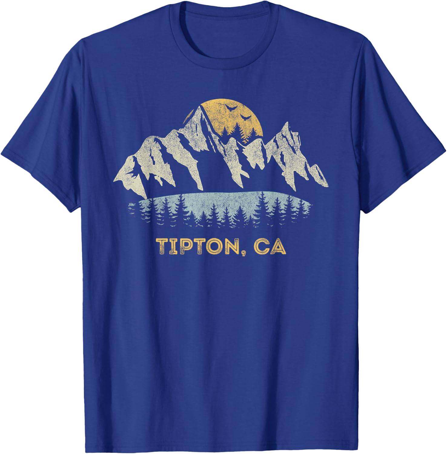 Tipton California Mountain Sunset Sunrise CA T-Shirt - T-Shirt | Royal