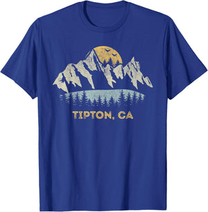 Tipton California Mountain Sunset Sunrise CA T-Shirt - T-Shirt | Royal