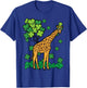 St Patricks Day Giraffe Saint Pattys Paddys Kids Men Women T-Shirt - T-Shirt | Royal