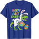 Boys Easter Day Funny Happy Eastrawr Dinosaur T Rex Dino Kid T-Shirt - T-Shirt | Royal