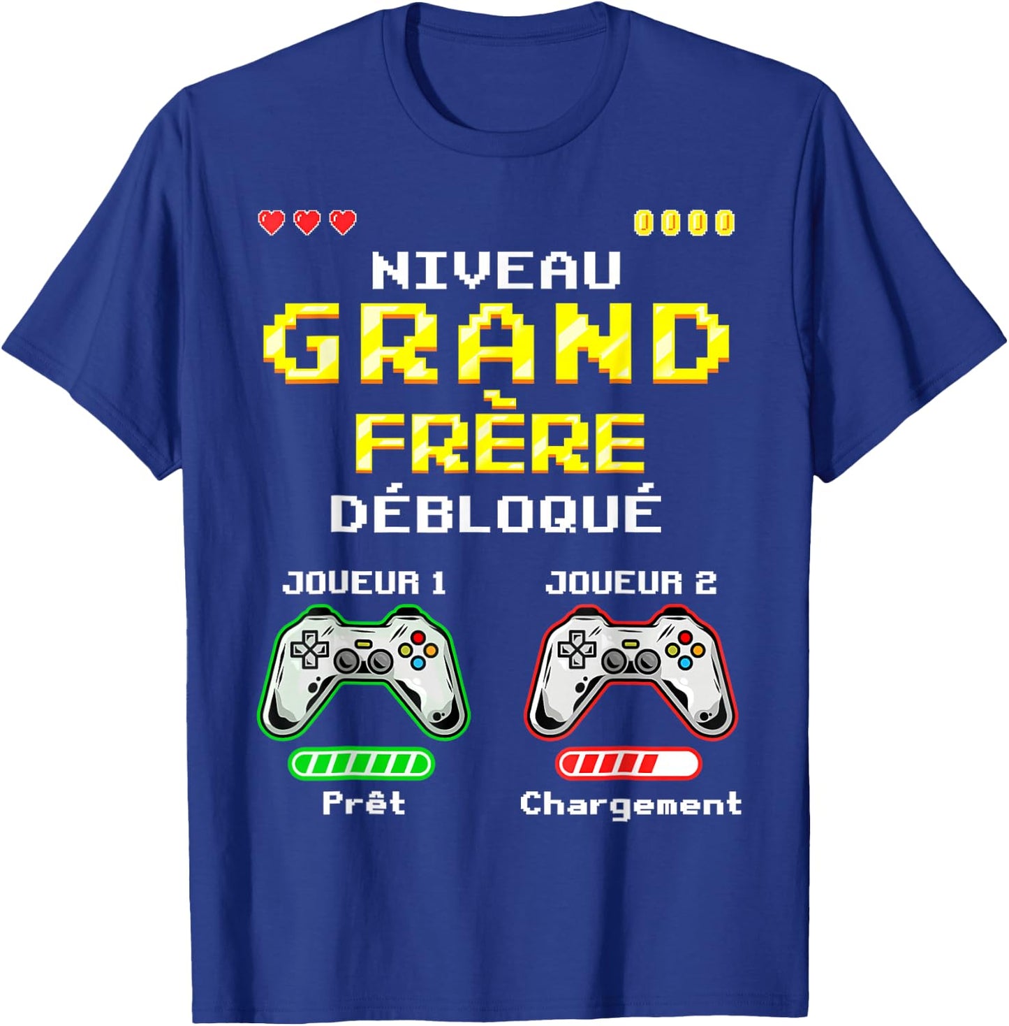 Big Brother Level Unlocked Gamer, Soon Future Big Brother , Black, S T-Shirt - T-Shirt | Royal