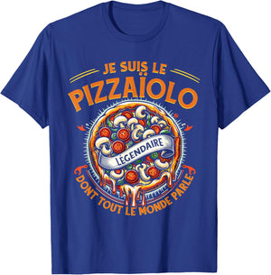Pizzamaker Italian Eater Pizza Restaurant Funny Pizza Maker Pizza , Black, S T-Shirt - T-Shirt | Royal