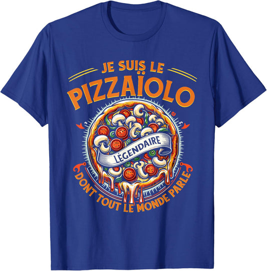Pizzamaker Italian Eater Pizza Restaurant Funny Pizza Maker Pizza , Black, S T-Shirt - T-Shirt | Royal