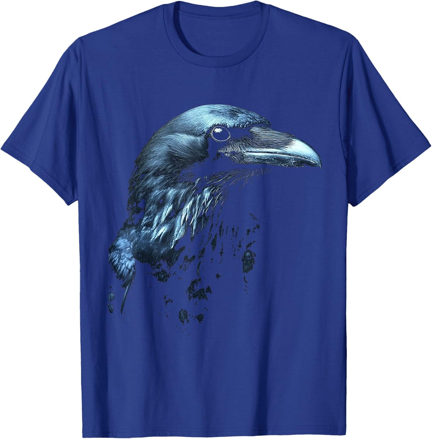Raven Pattern , Black, S T-Shirt - T-Shirt | Royal