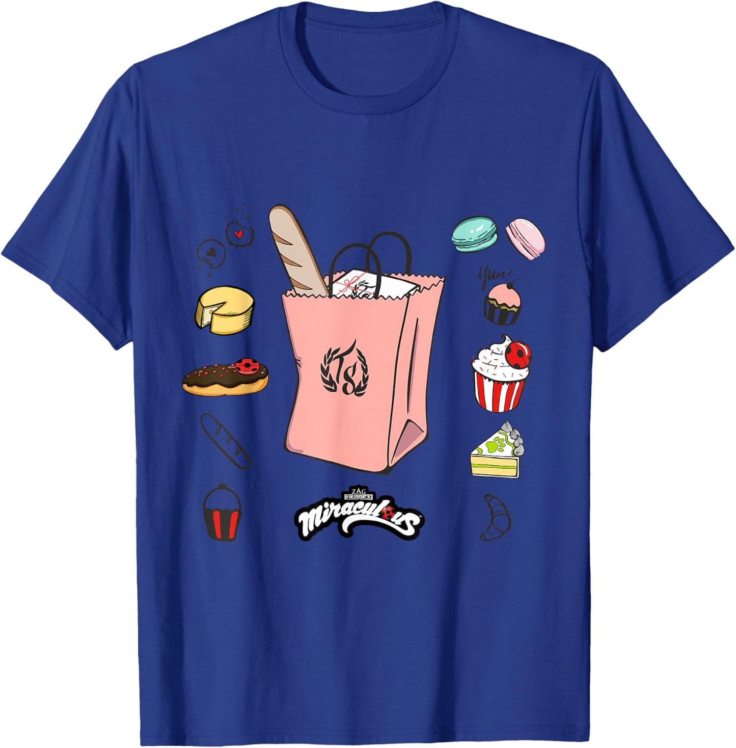 Miraculous Ladybug Marinette Bakery Selection T-Shirt - T-Shirt | Royal