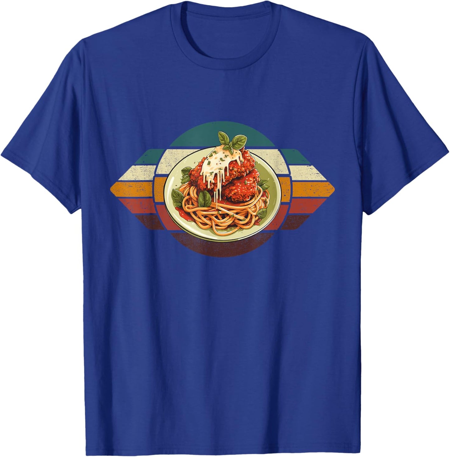 Parmigiana Retro Parmesan Chicken Parm Vintage Italian Food T-Shirt - T-Shirt | Royal