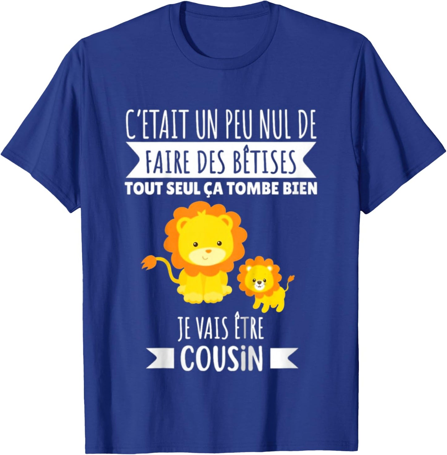 Child Future Cousin Announcement Pregnancy Je Vais Etre Cousin 2025 , Black, 2 T-Shirt - T-Shirt | Royal