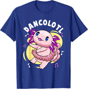 Dancolotl Kawaii Axolotl Dancing Axolotl Lover Ballet Dancer T-Shirt - T-Shirt | Royal