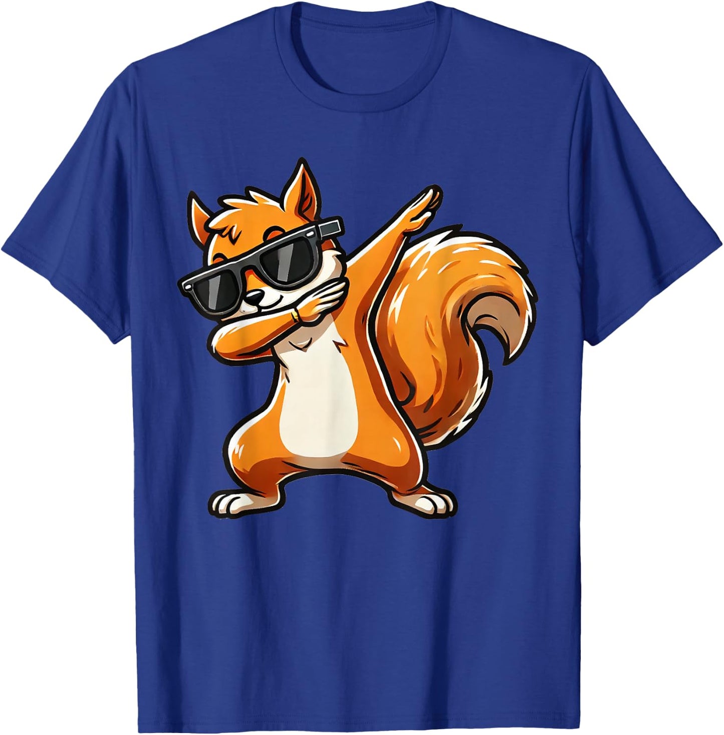 Dabbing Brown Squirrel | Funny Dabben Squirrel , black T-Shirt - T-Shirt | Royal