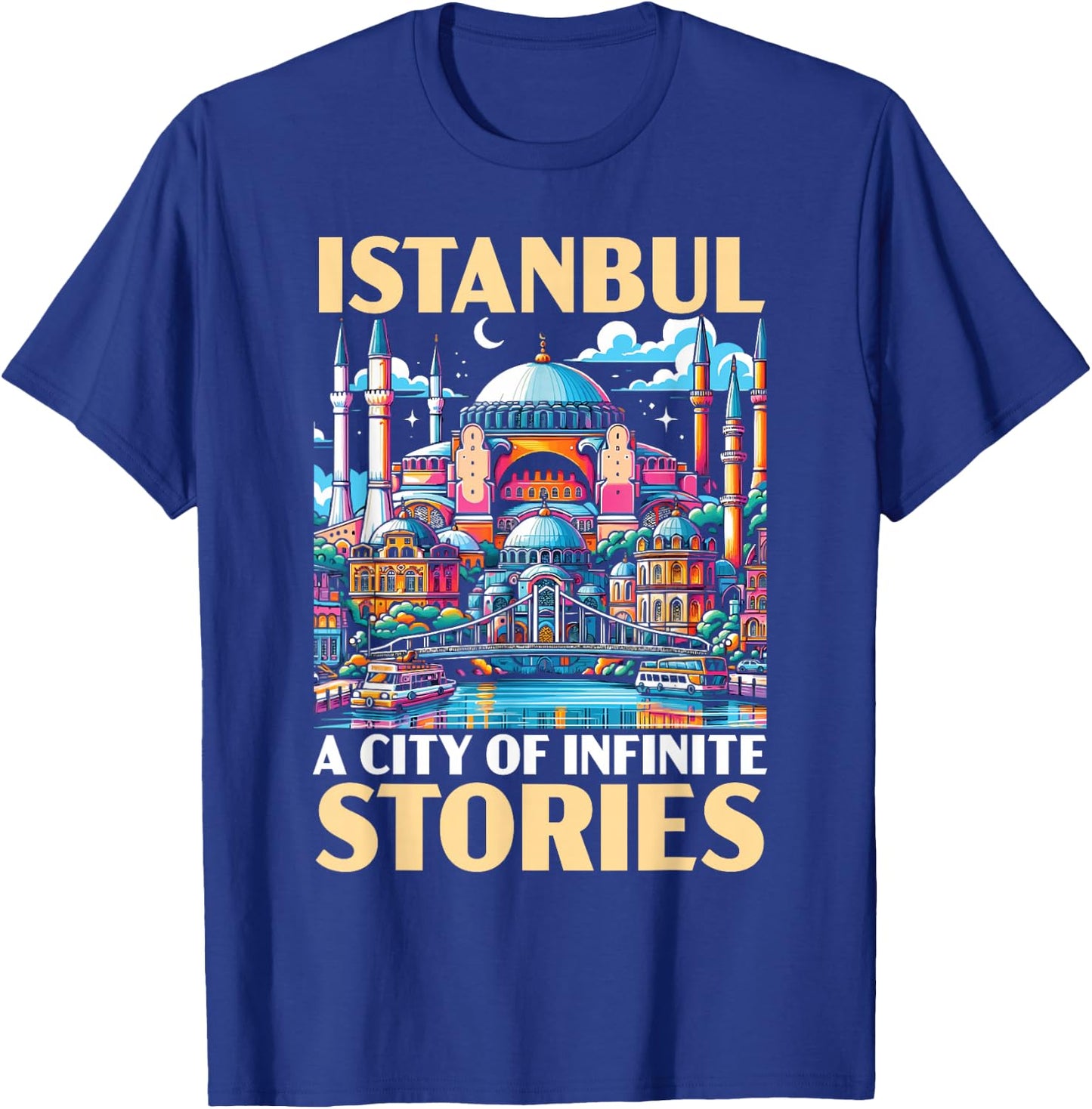 Istanbul Turkey Travel Vacation Turkish I Love Istanbul T-Shirt - T-Shirt | Royal