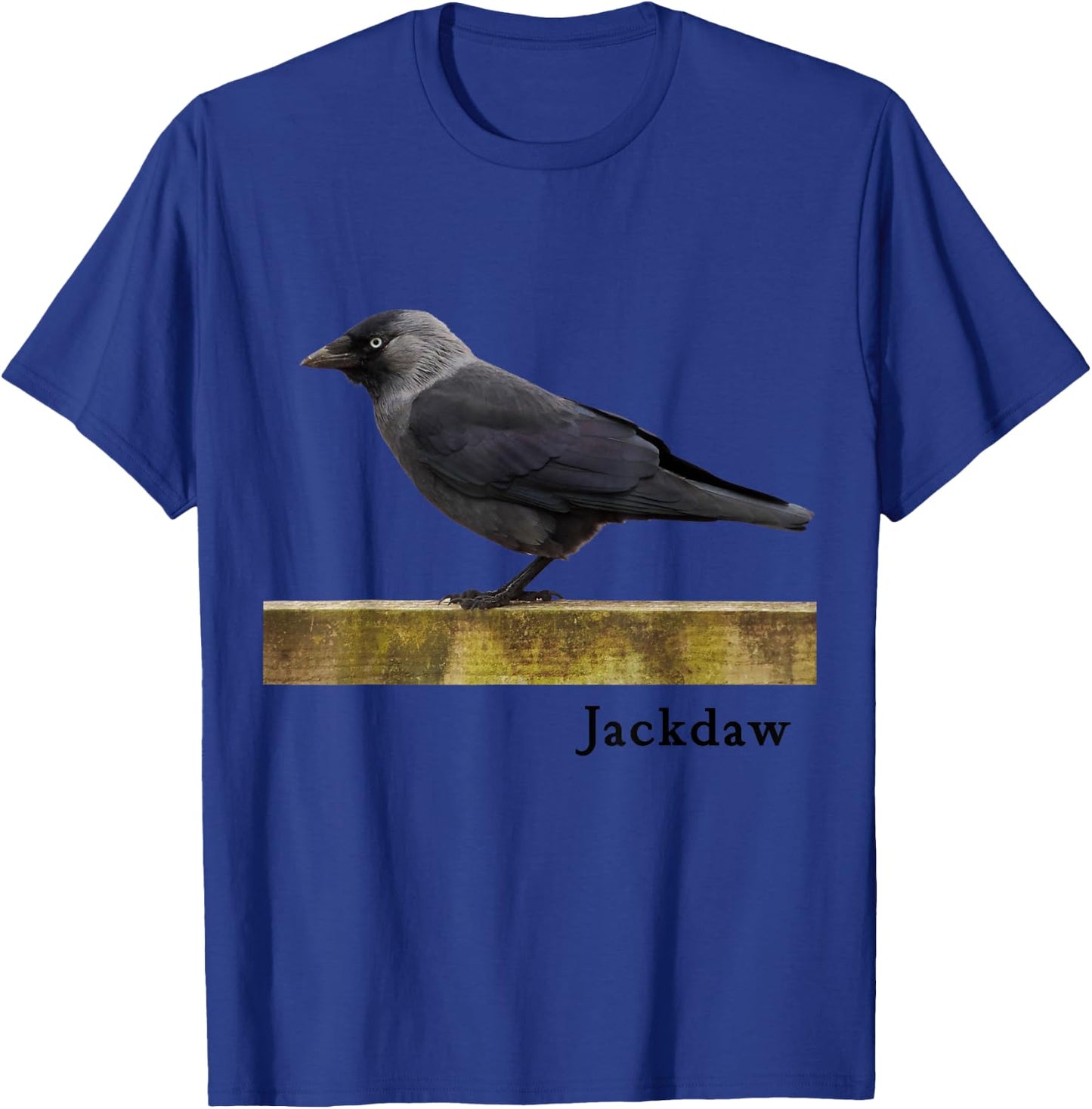 Jackdaw Bird Shirt Western Jackdaw Bird Ornithology T-Shirt - T-Shirt | Royal