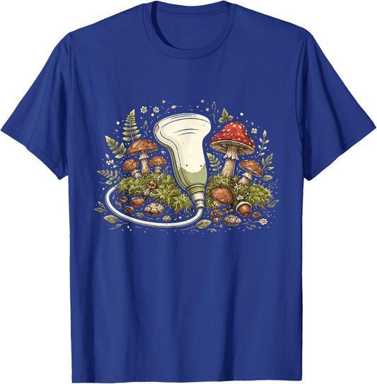 Goblincore Naturecore Sonographer Ultrasound Tech Mushroom T-Shirt - T-Shirt | Royal